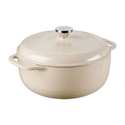 Lodge EC6D07 Enameled Dutch Oven, 6 Quart, Sandalwood