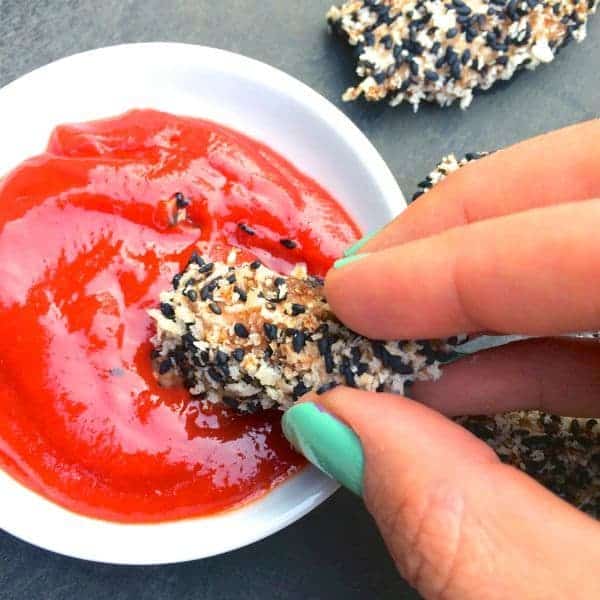 Sesame Baked Chicken Fingers - The Lemon Bowl