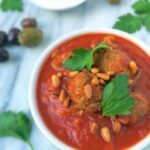 Slow Cooker Lebanese Meatballs (Gluten Free) - The Lemon Bowl