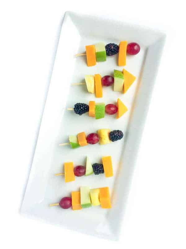 Fruit and Cheese Kabobs - The Lemon Bowl