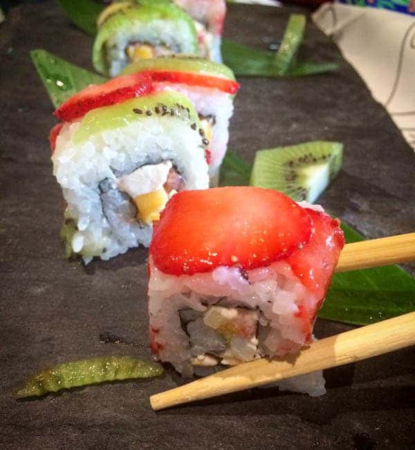 Fruit Sushi at Cancun Marriott - The Lemon Bowl