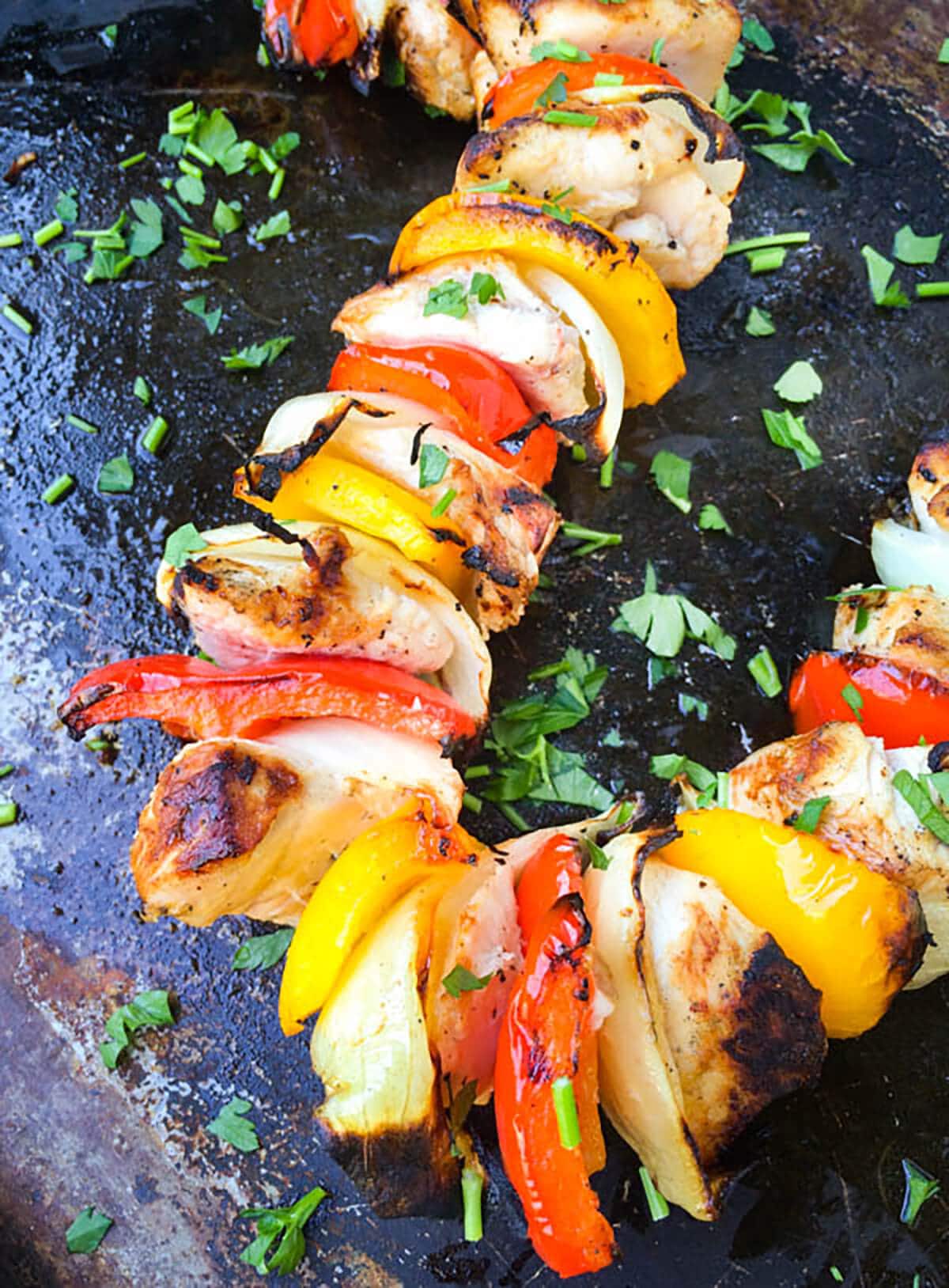 Lemon Garlic Chicken Kabobs