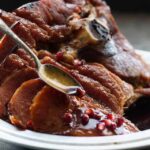 Pomegranate Maple Glazed Ham - Adventure Bite