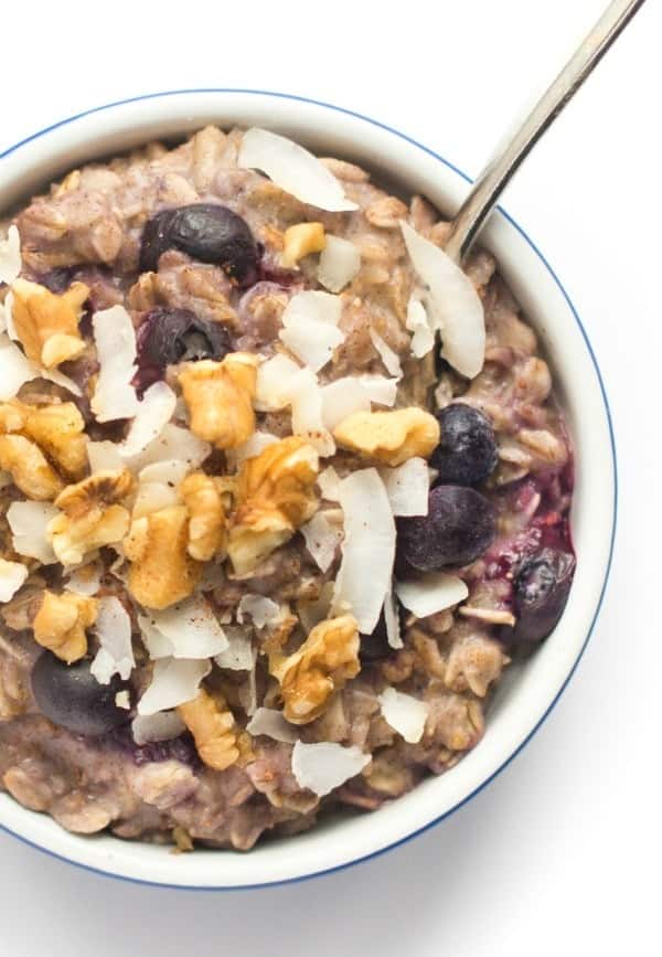 Blueberry Muffin Oatmeal Bowl