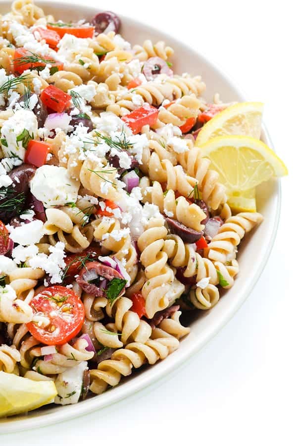 Greek Pasta Salad - a favorful pasta salad recipe for your next picnic