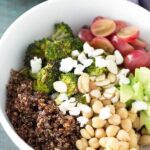 quinoa-and-roated-broccoli-lunch-bowls- Kristines Kitchen
