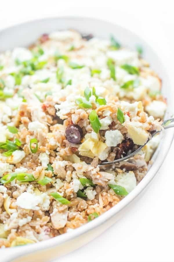 chicken-and-artichoke-greek-farro-bake-a-healthy-dinner-recipe