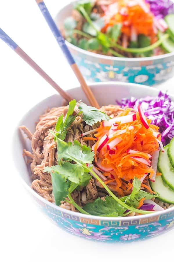 Slow Cooker Banh Mi Rice Bowls