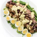 Tuna Nicoise Salad with Avocado Dressing - a healthy entree salad recipe