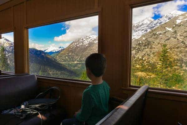 Skagway - Asher on Train