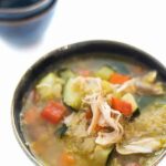 Turkey Vegetable Soup with Quinoa - a healthy gluten free soup recipe