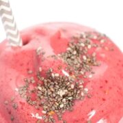 Cherry Banana Chia Breakfast Smoothie Recipe