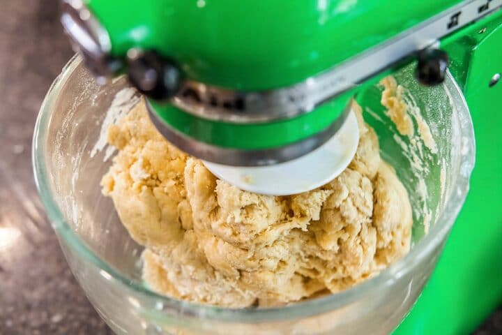 Kneading Challah in Stand Mixer
