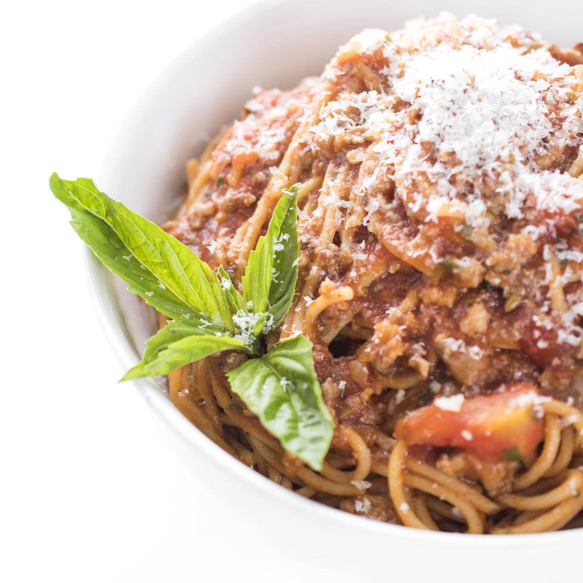 Spaghetti with Italian Sausage and Red Sauce
