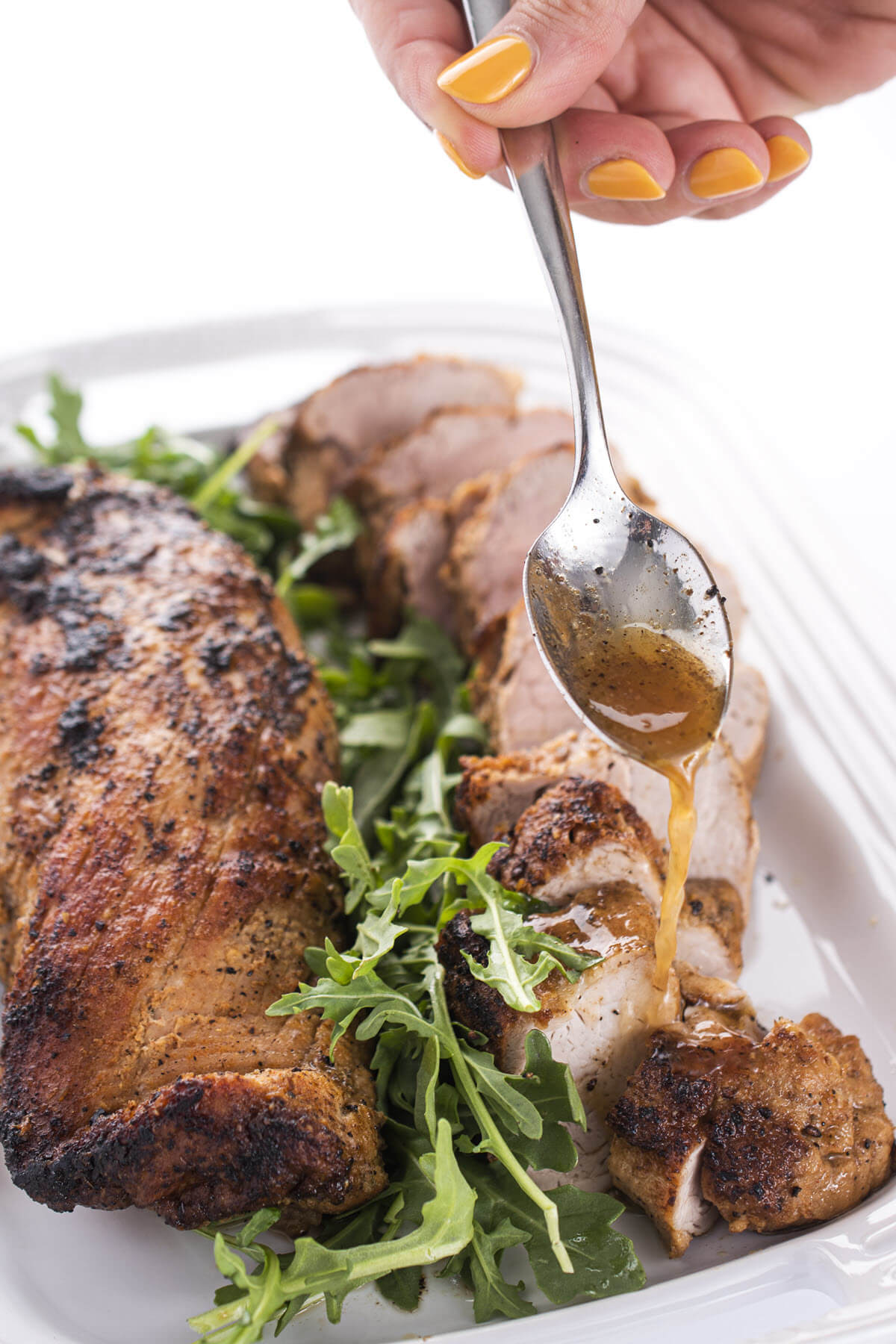 Apple Cider Glazed Roast Pork Tenderloin
