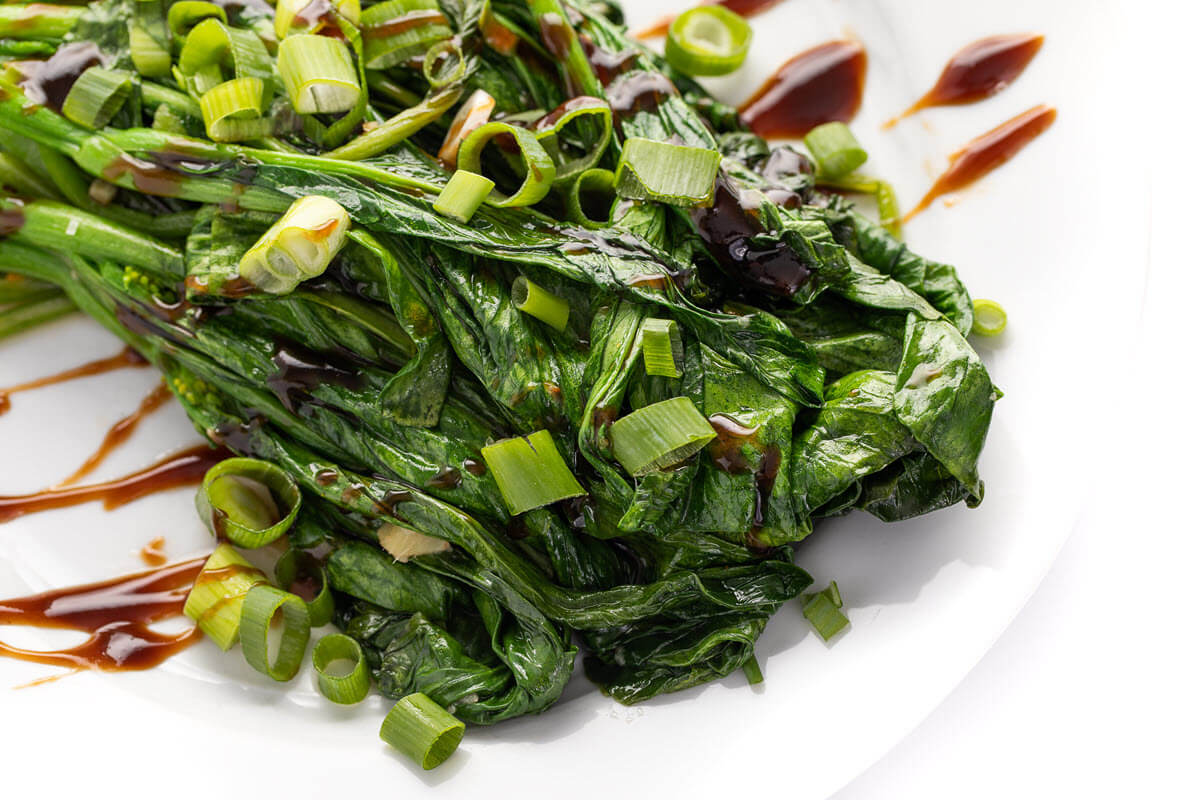 Chinese broccoli with hoisin