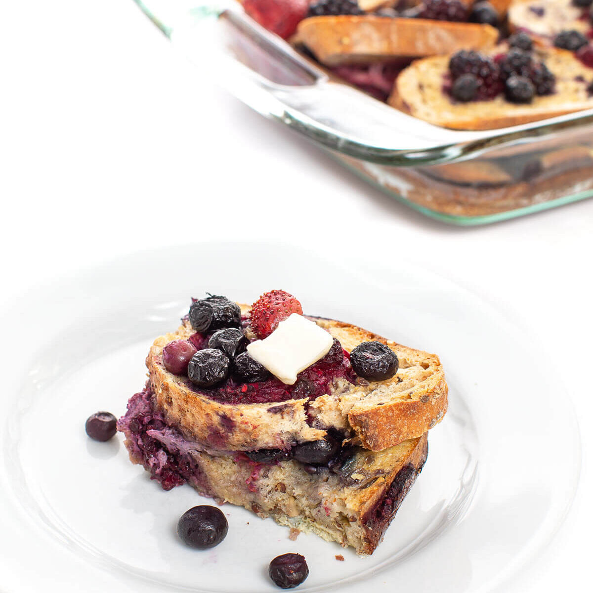 Overnight Mixed Berry French Toast Bake