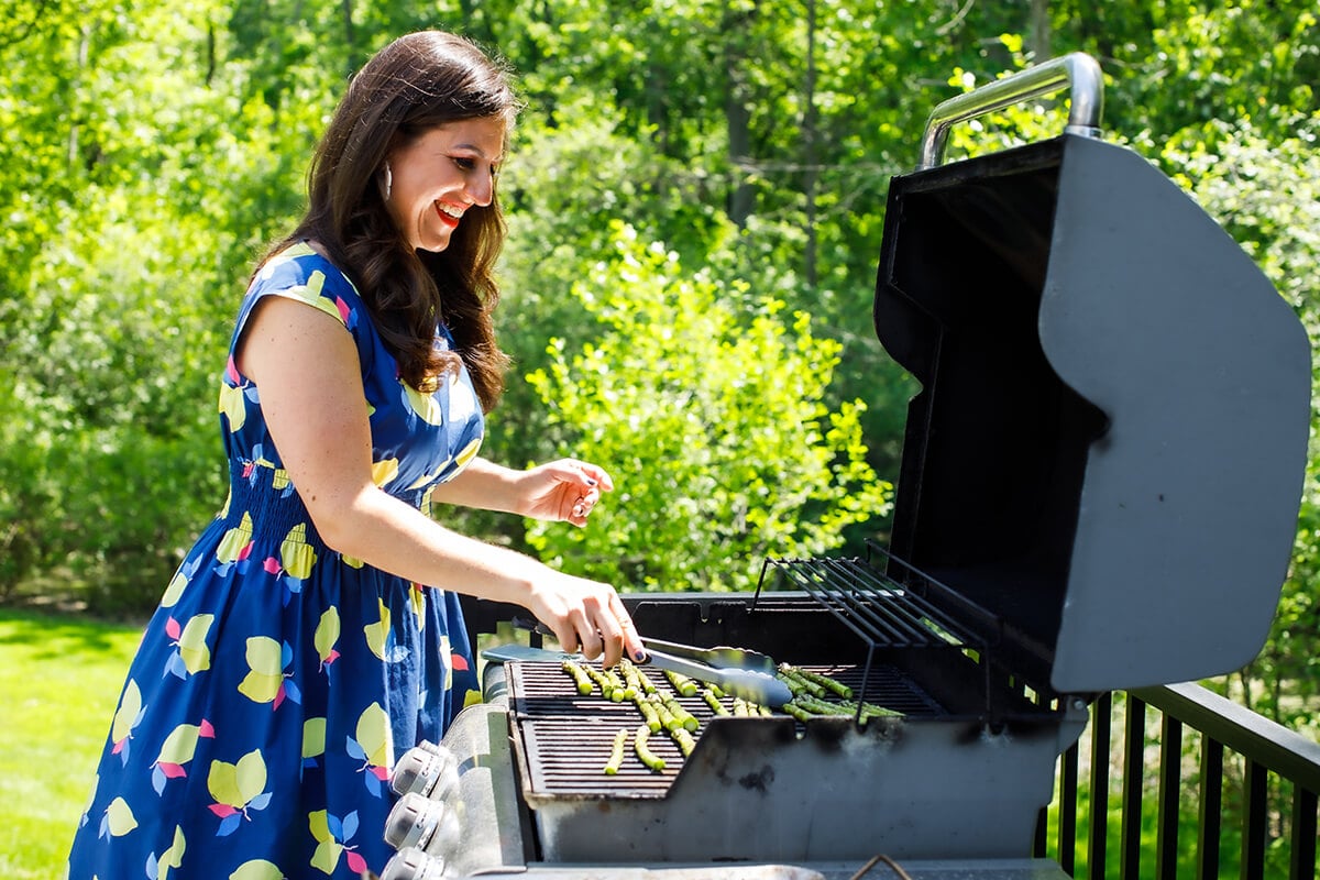 Grilled Asparagus with Lemon and Za'atar