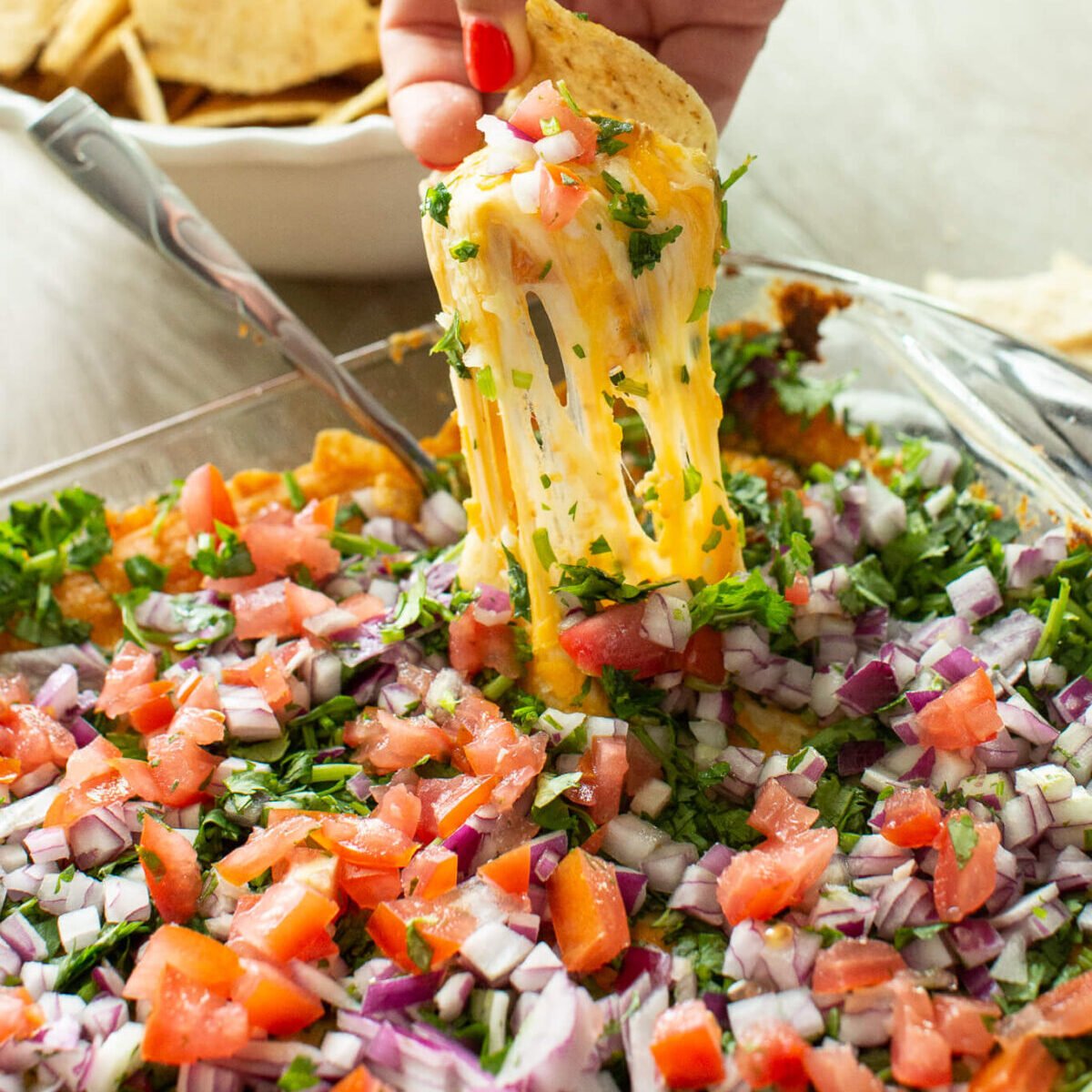 Mexican Layered Hummus Dip
