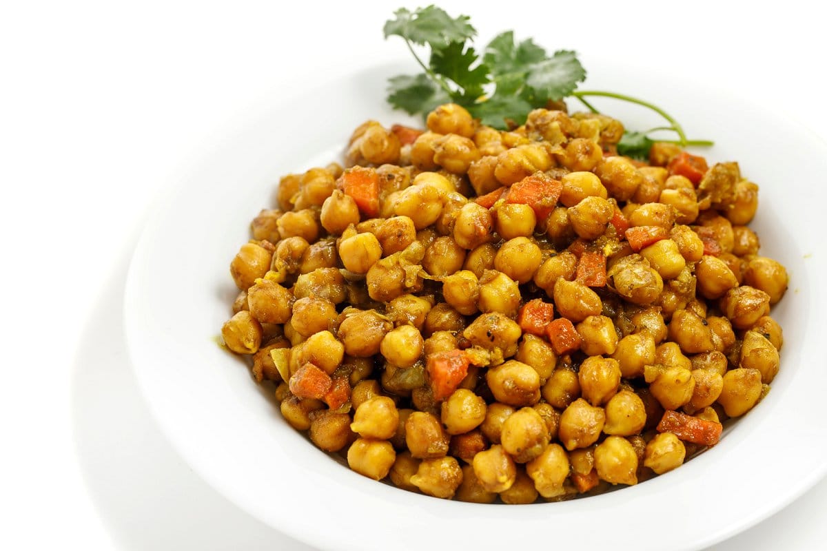 Jamaican Curry Chickpeas with Cilantro