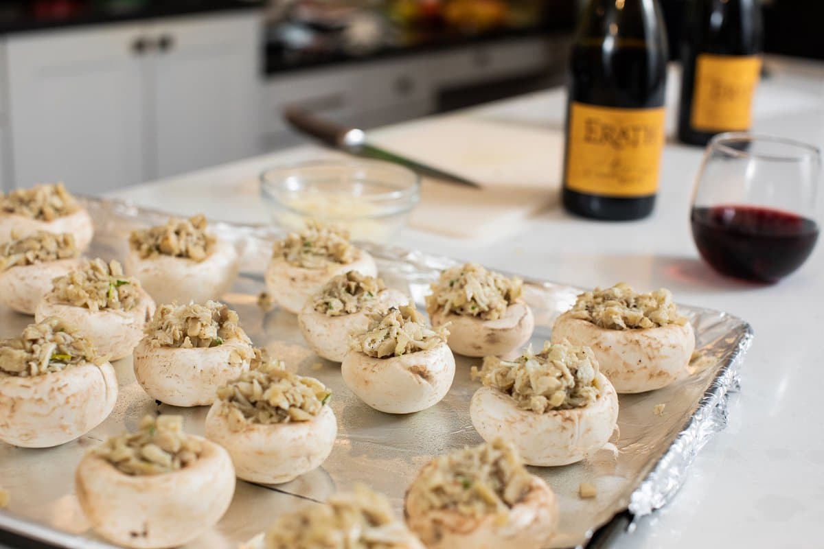 Liz chopping cilantro