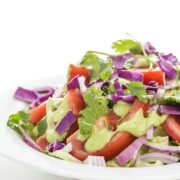 Creamy Cilantro Avocado Dressing on Salad