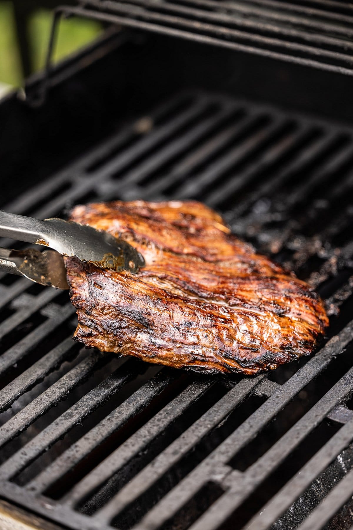Grilling flank steak