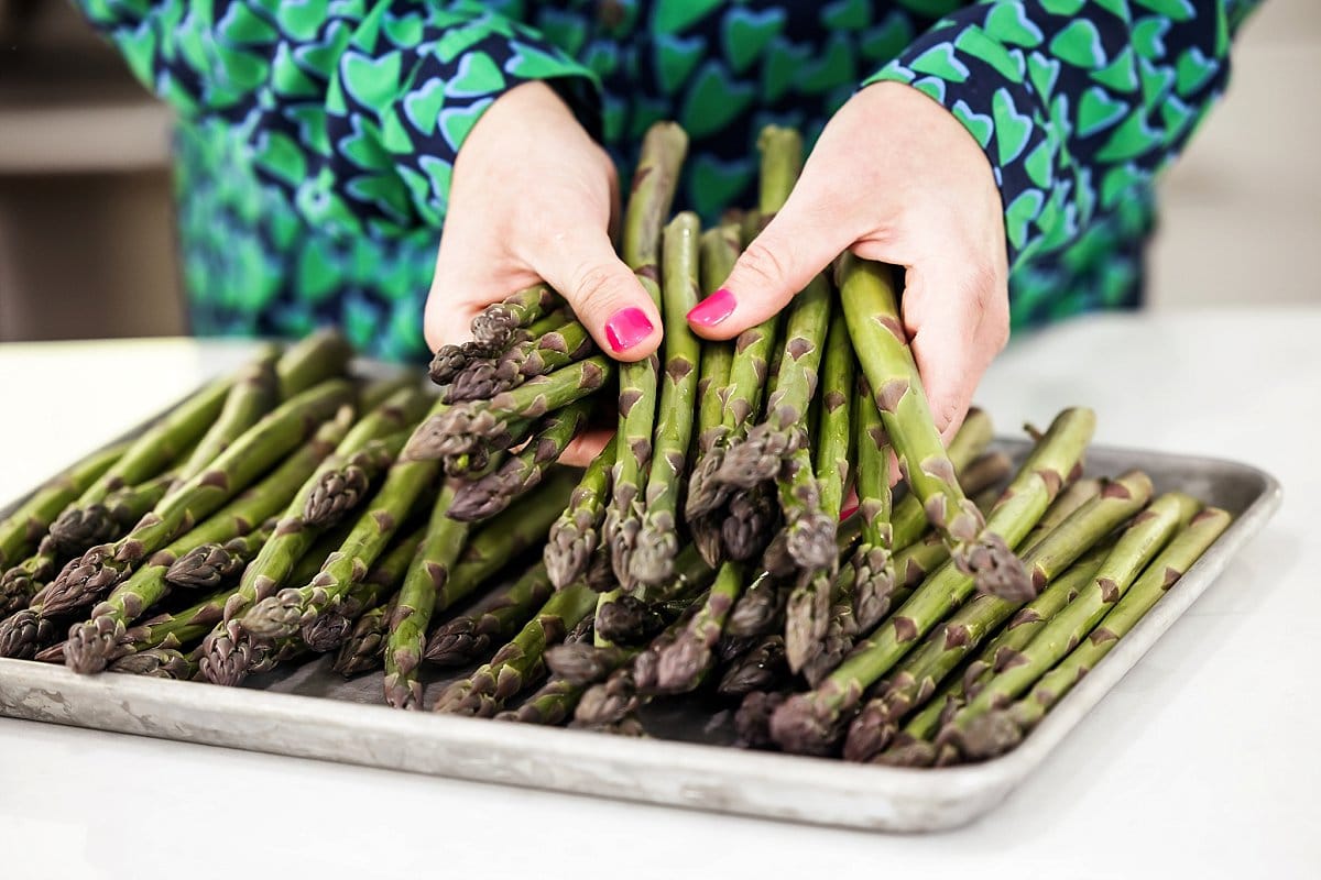 Holding Asparagus
