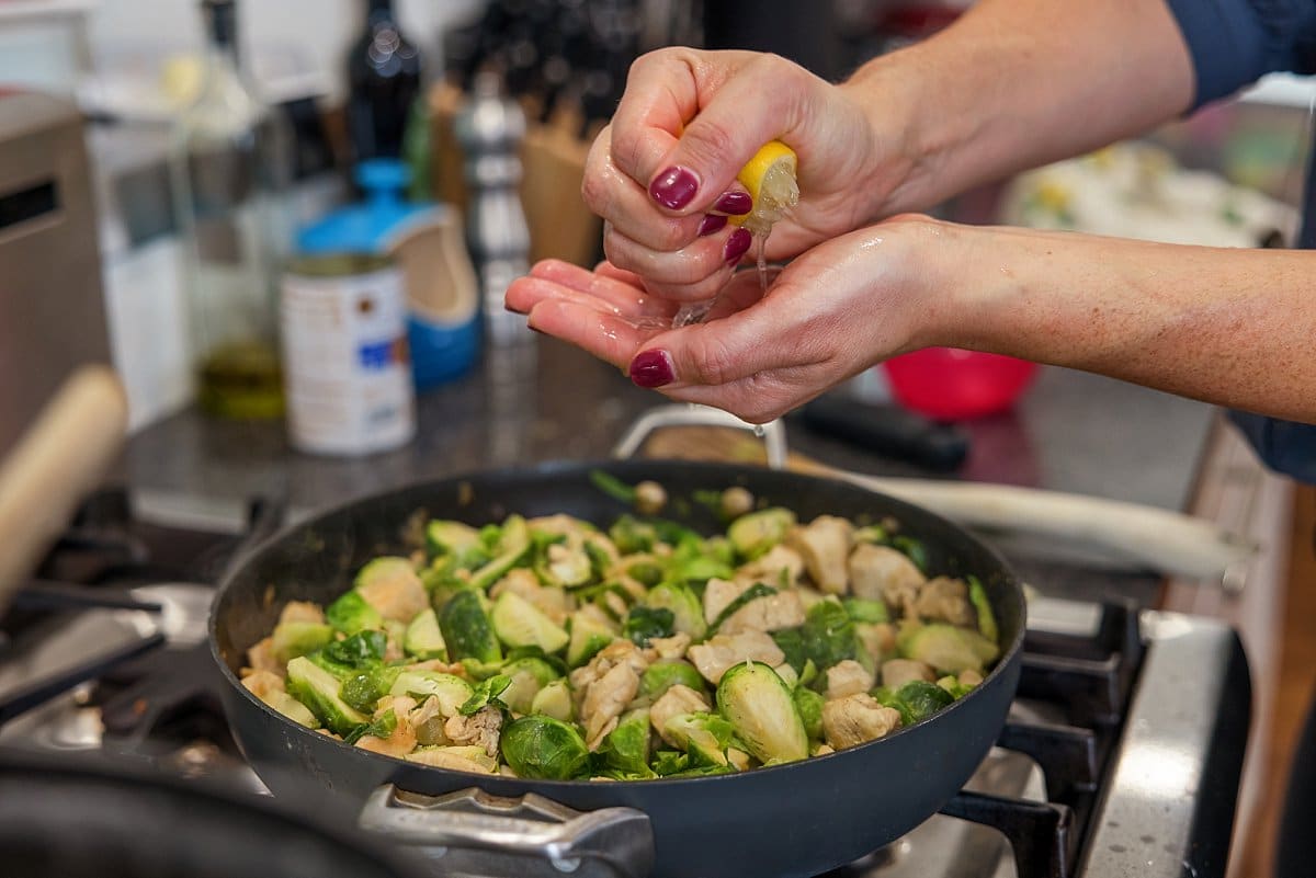 Penne and Pasta in a pan