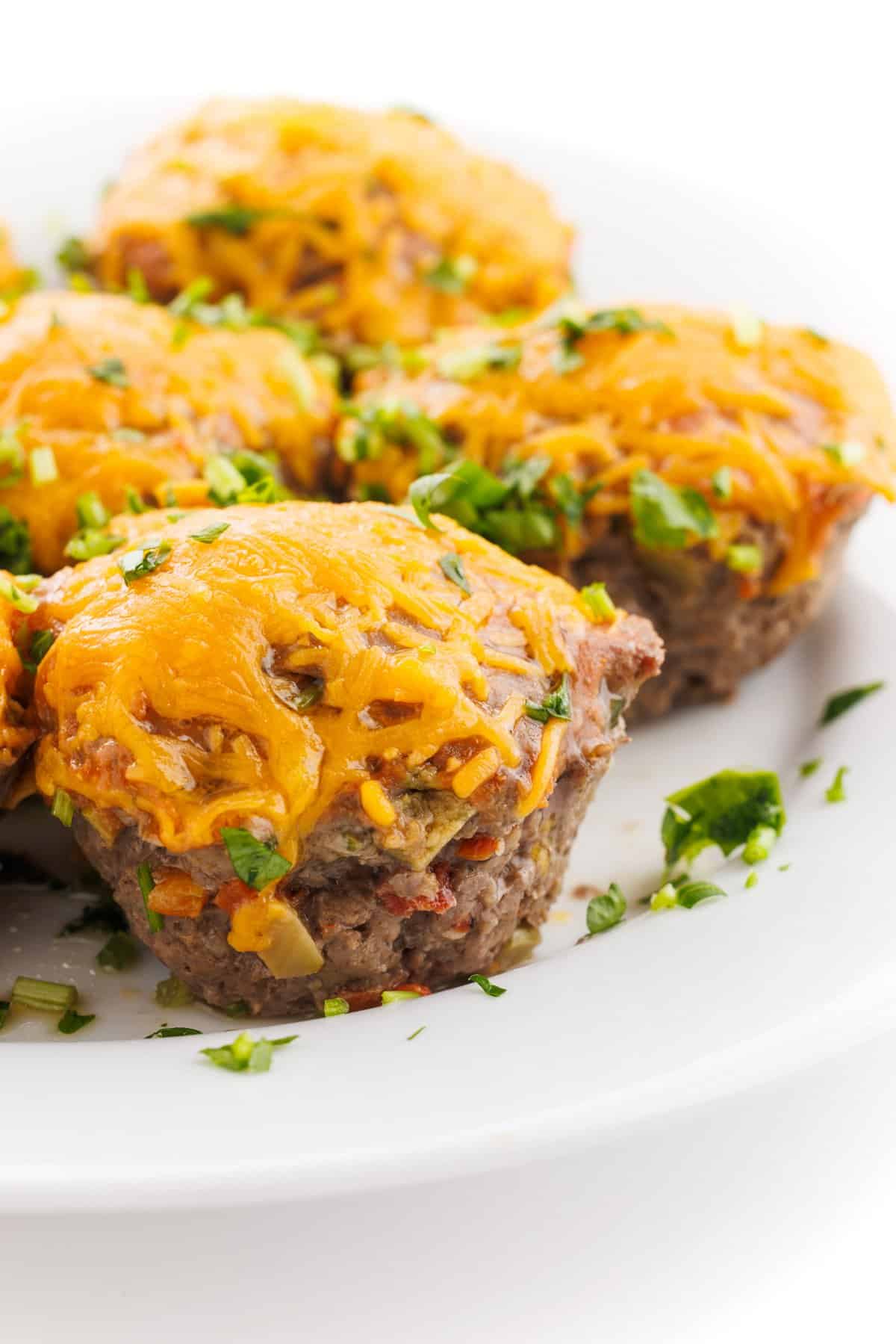Cheeseburger meatloaf muffins.