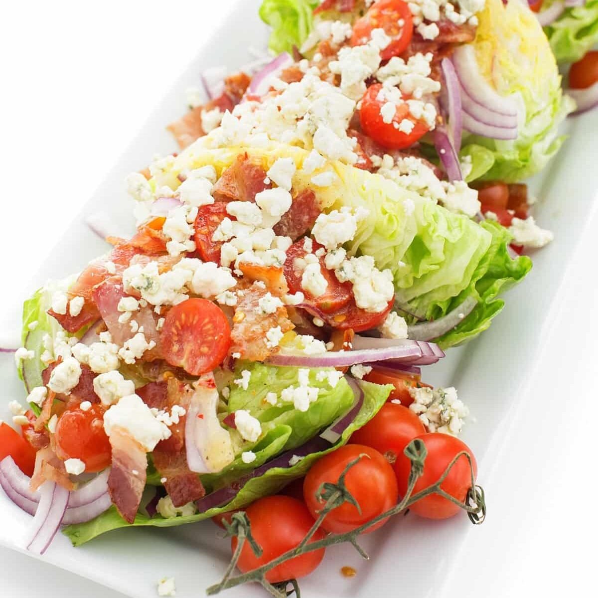 Wedge Salad with Bacon & Blue Cheese Vinaigrette