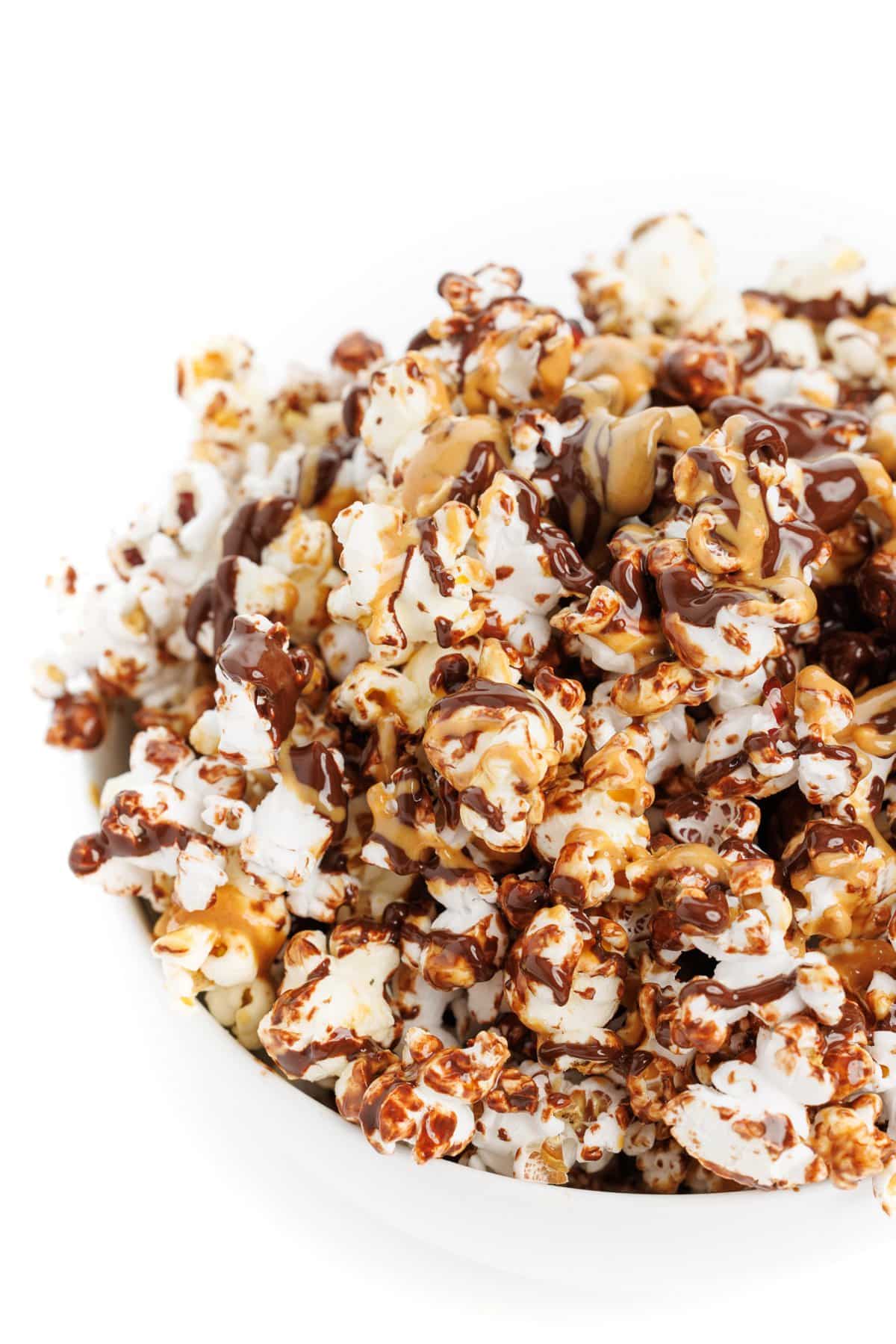 Chocolate peanut butter popcorn.
