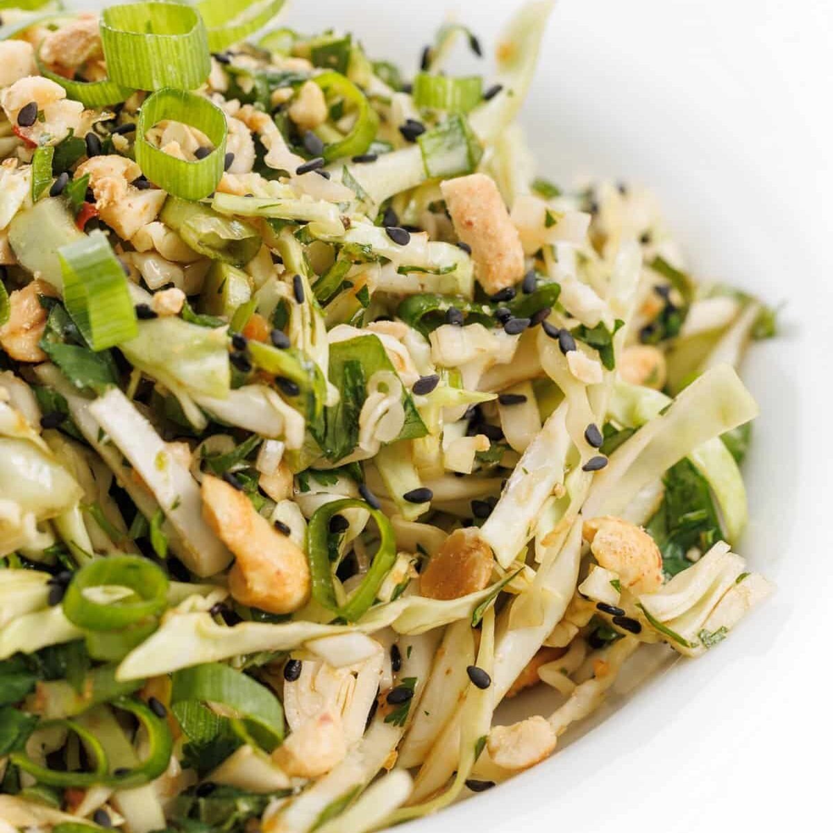 Asian Cabbage Slaw with Ginger Vinaigrette