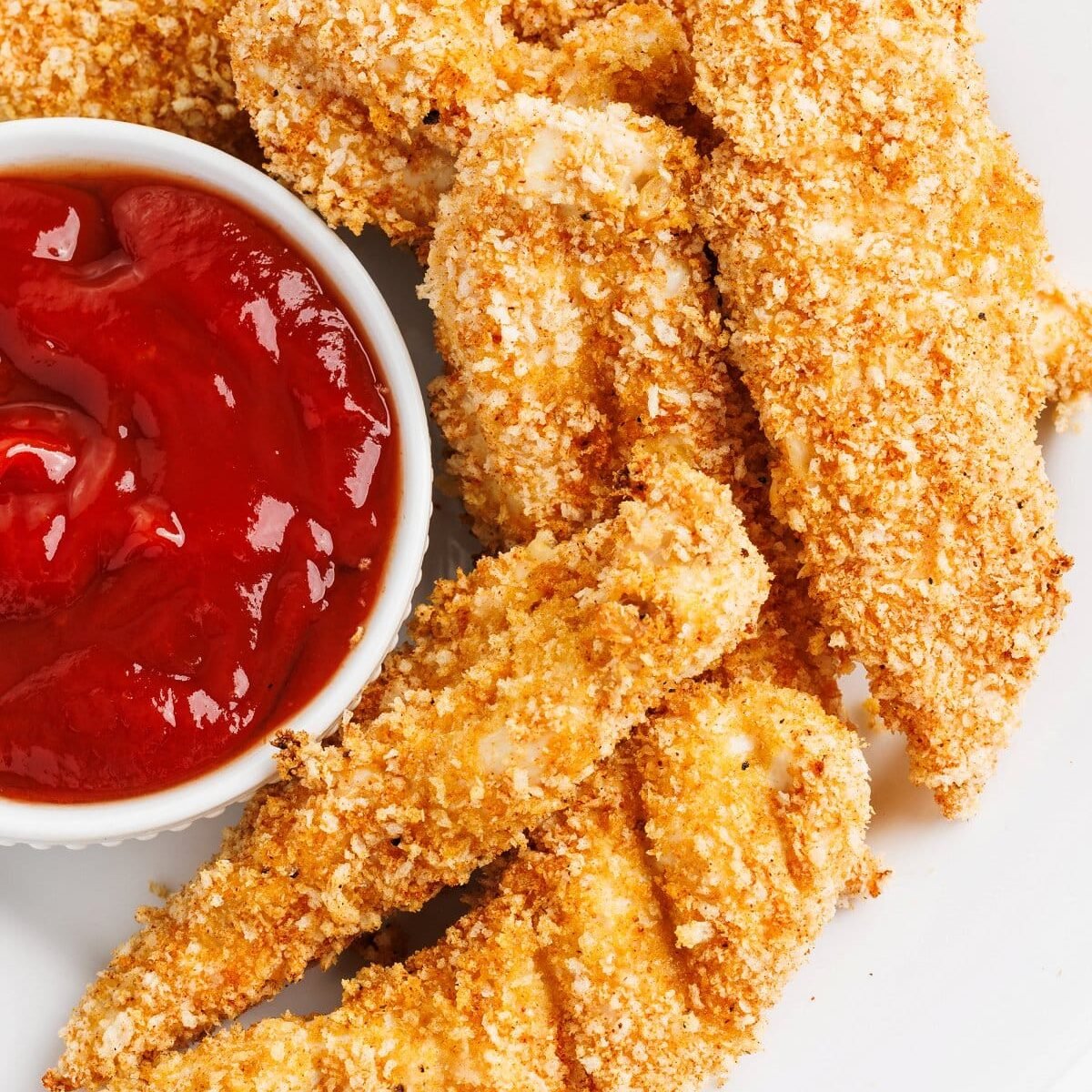 Oven-Fried Chicken Tenders with Panko