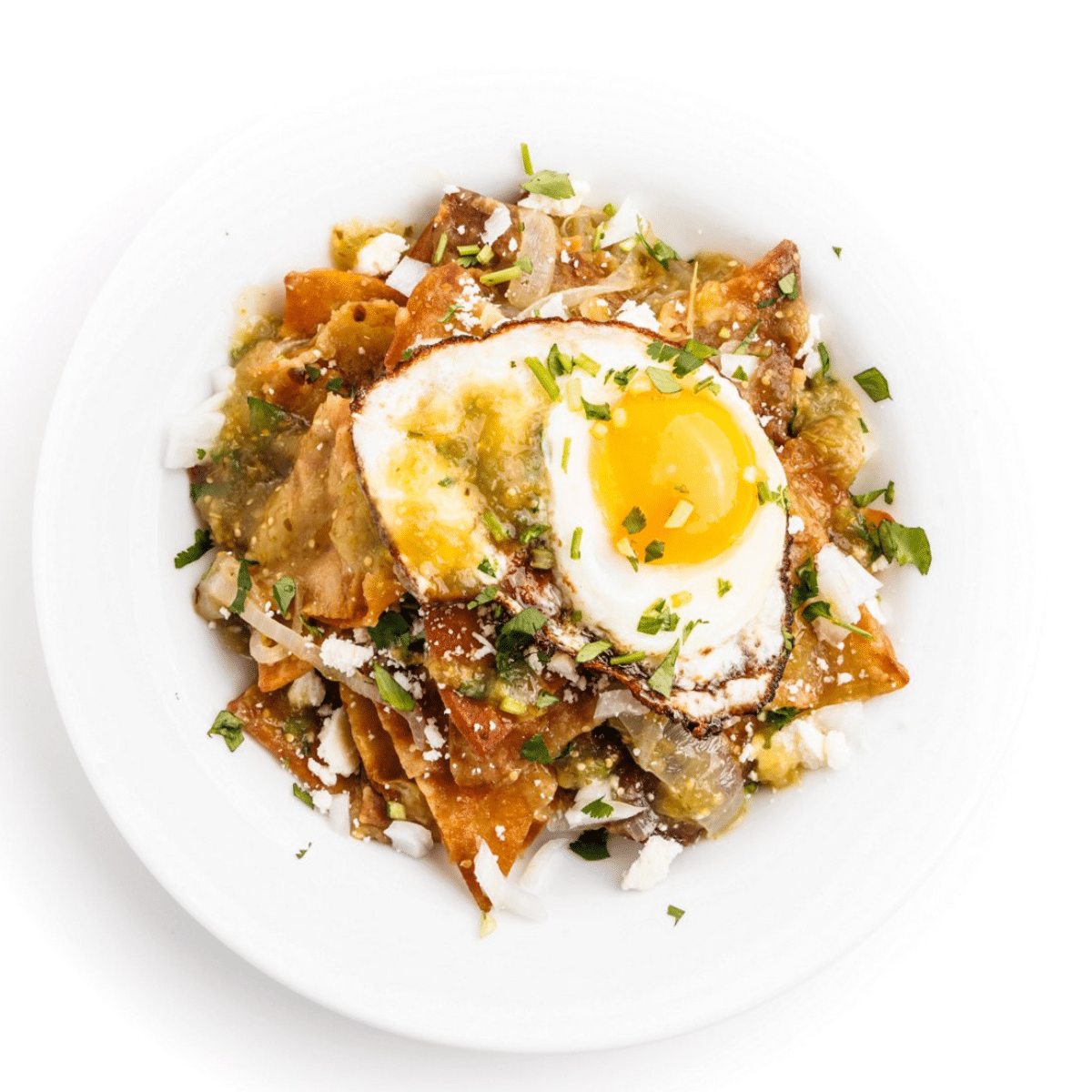 Authentic Chilaquiles Verdes