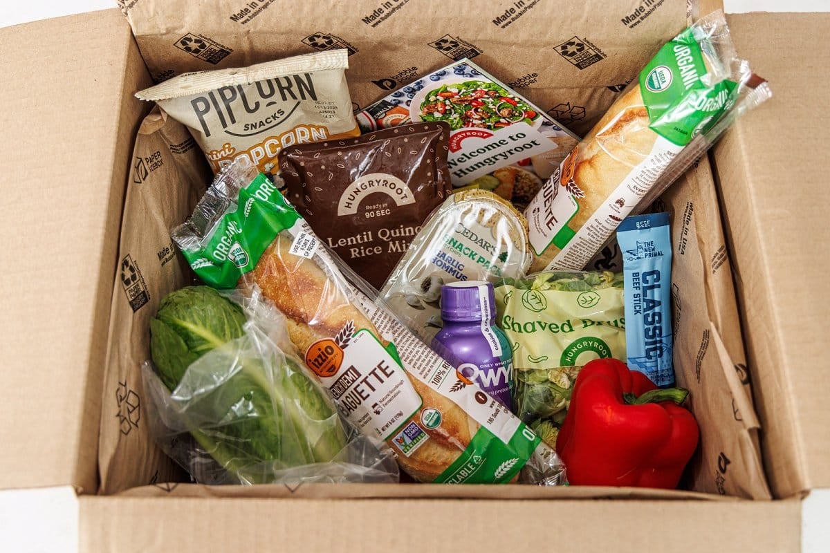 Open box from Hungryroot.