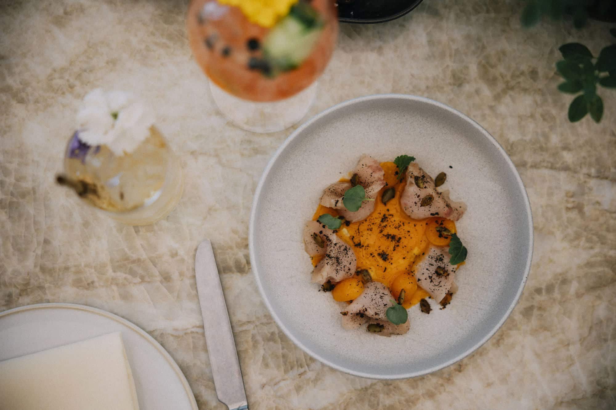 Food from Predalina on a table.