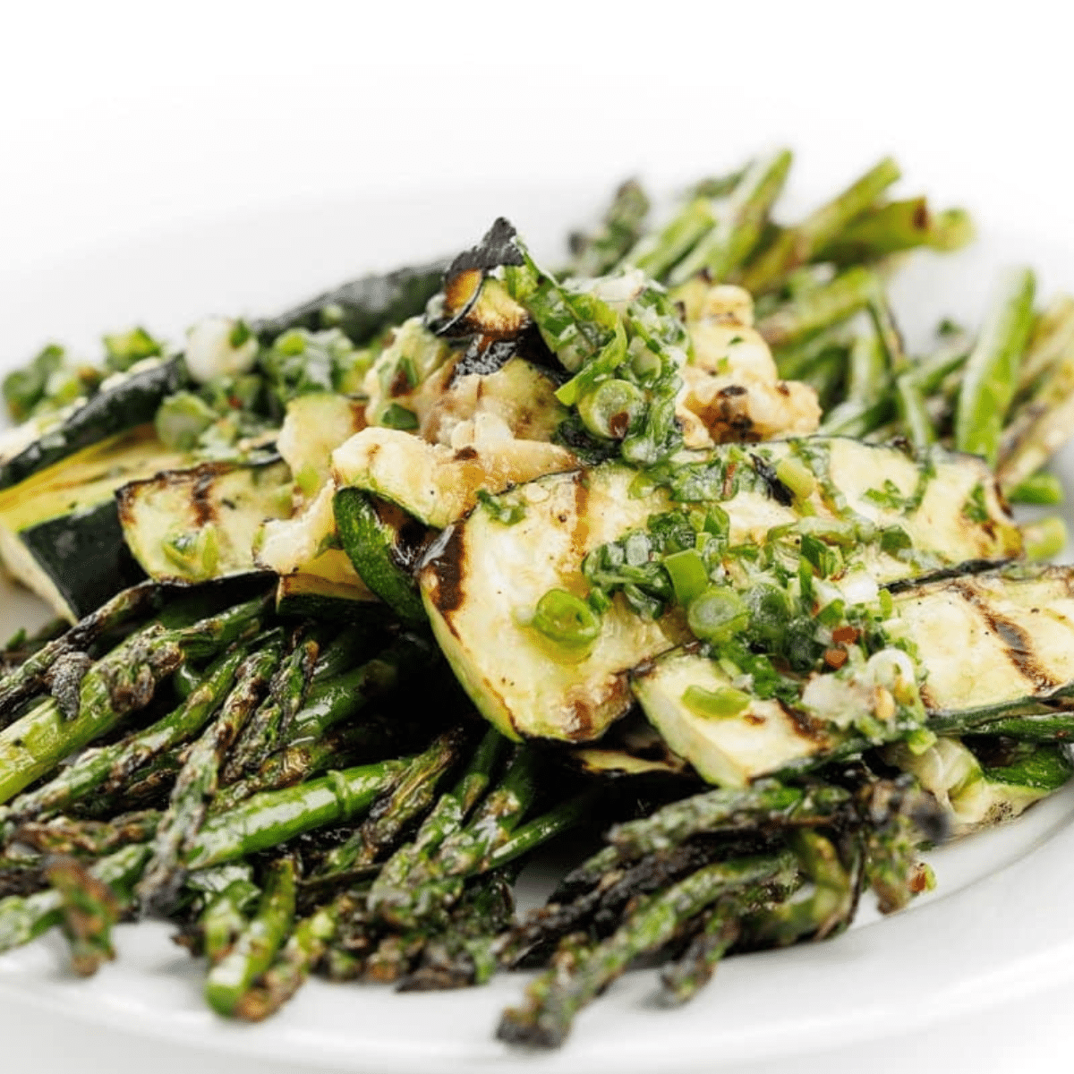 Grilled Veggies with Lemon Herb Vinaigrette